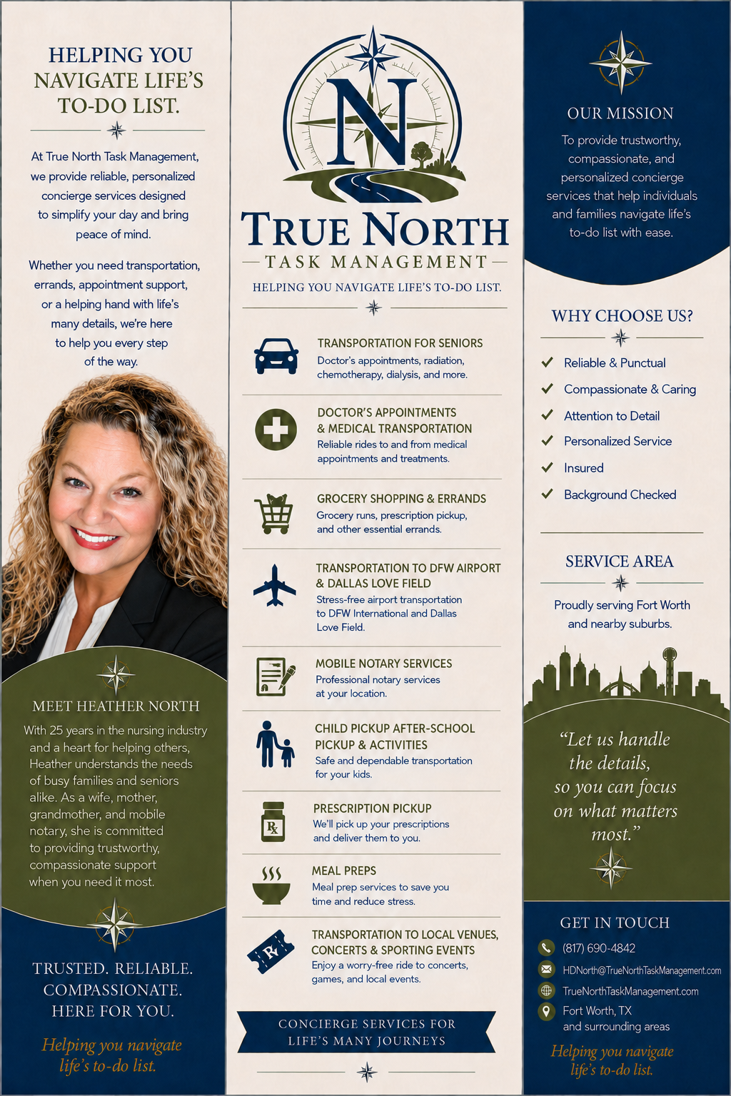 True North Task Management flyer